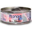 Влажный корм Monge Cat Natural для кошек, из тунца с курицей и креветками, консервы 80 г