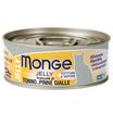 Влажный корм Monge jelly Adult cat для взрослых кошек с желтоперым тунцом, консервы 80 г