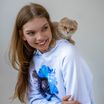 Monge Gift Shop collection 2023 толстовка белая Шотландская полосатая кошка размер М — фото 4