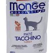 Влажный корм Monge Cat Monoprotein для взрослых кошек, из индейки, паучи 85 г — фото 30