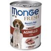 Влажный корм Monge Dog Fresh Chunks in Loaf для взрослых собак, мясной рулет из ягненка, консервы 400 г