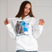 Monge Gift Shop collection 2023 толстовка белая Шотландская вислоухая кошка (Скоттиш фолд) М — фото 2