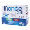 Влажный корм Monge Cat Grill для взрослых кошек с кроликом, с ягненком, бокс с паучами 12 шт х 85 г