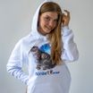 Monge Gift Shop collection 2023 толстовка белая Шотландская полосатая кошка размер S — фото 3
