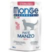 Влажный корм Monge Cat Monoprotein для стерилизованных кошек, из говядины, паучи 85 г