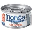 Влажный корм Monge Cat Monoprotein для кошек, мясные хлопья из индейки, консервы 80 г