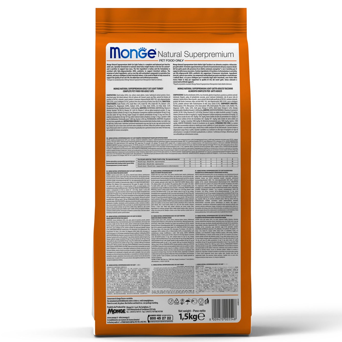 Сухой корм Monge Cat Speciality Line Monoprotein Sterilised для стерилизованных кошек, из утки 1,5 кг — фото 10
