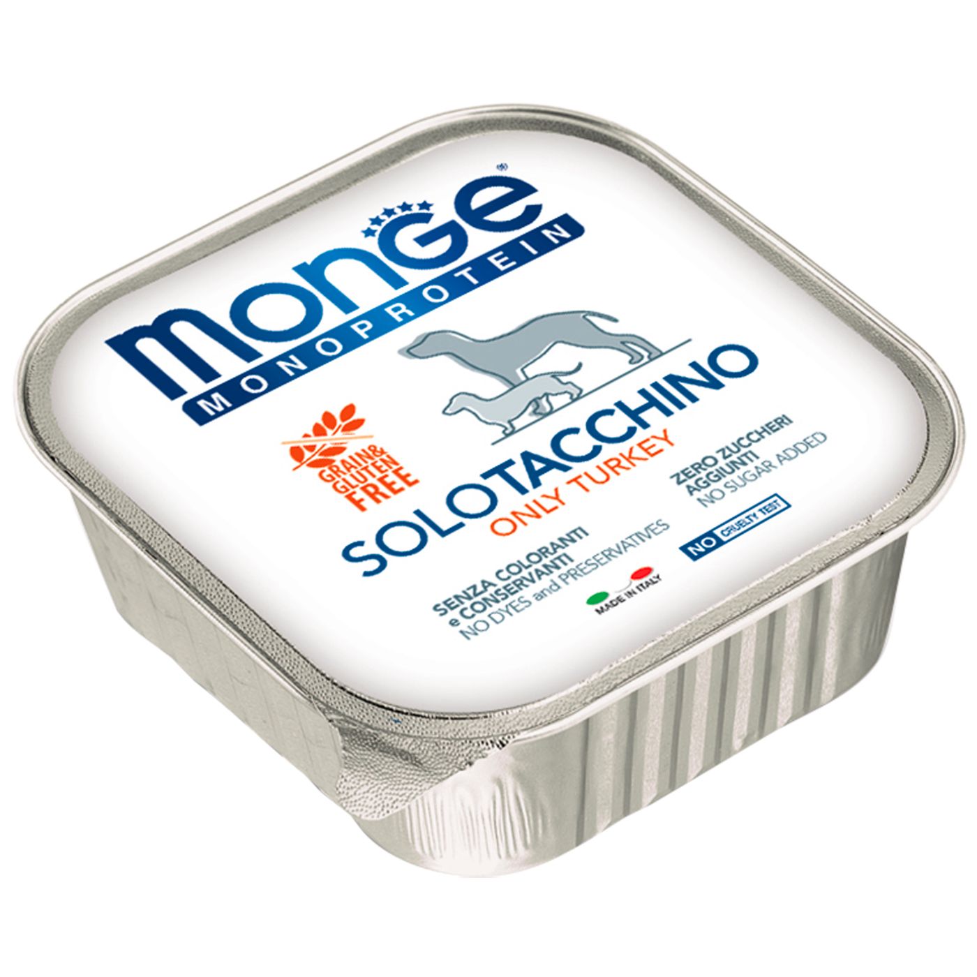 Влажный корм Monge Dog Monoprotein для собак, паштет из индейки, консервы 150 г — фото 7