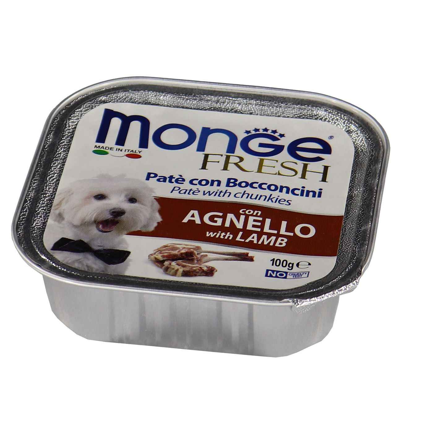 Влажный корм Monge Dog Fresh для собак, с ягненком, консервы 100 г — фото 4