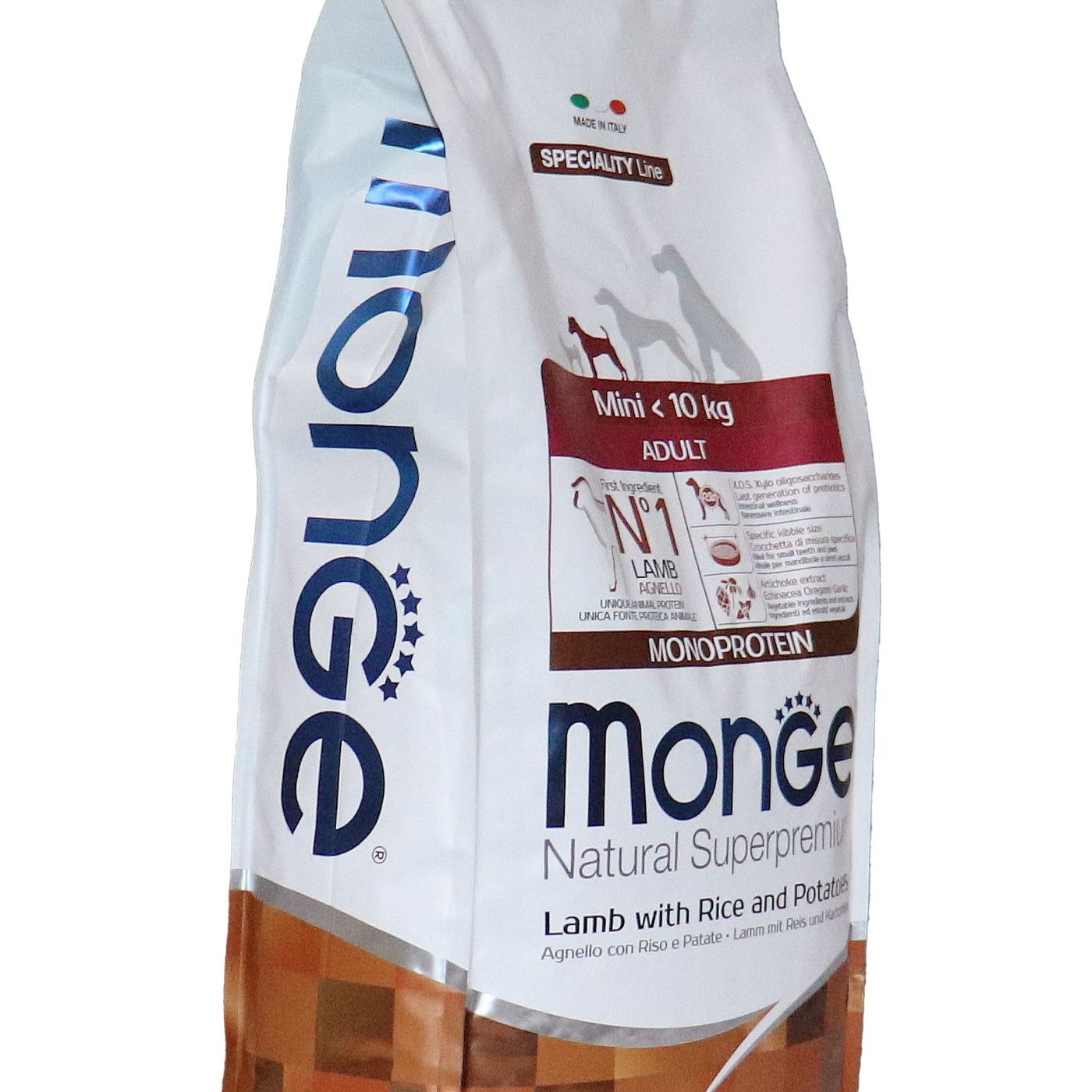 Сухой корм Monge Dog Speciality Line Monoprotein Mini для взрослых собак мелких пород, из ягненка с рисом и картофелем 7,5 кг — фото 33