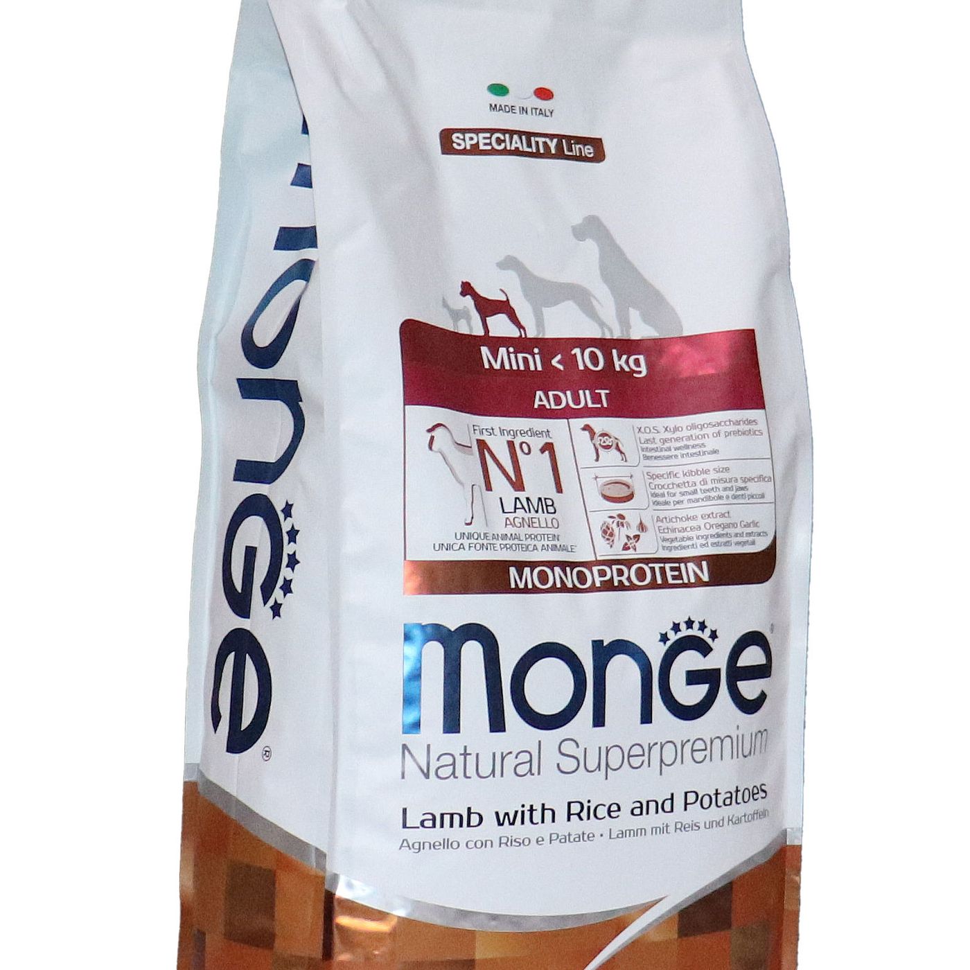 Сухой корм Monge Dog Speciality Line Monoprotein Mini для взрослых собак мелких пород, из ягненка с рисом и картофелем 7,5 кг — фото 34