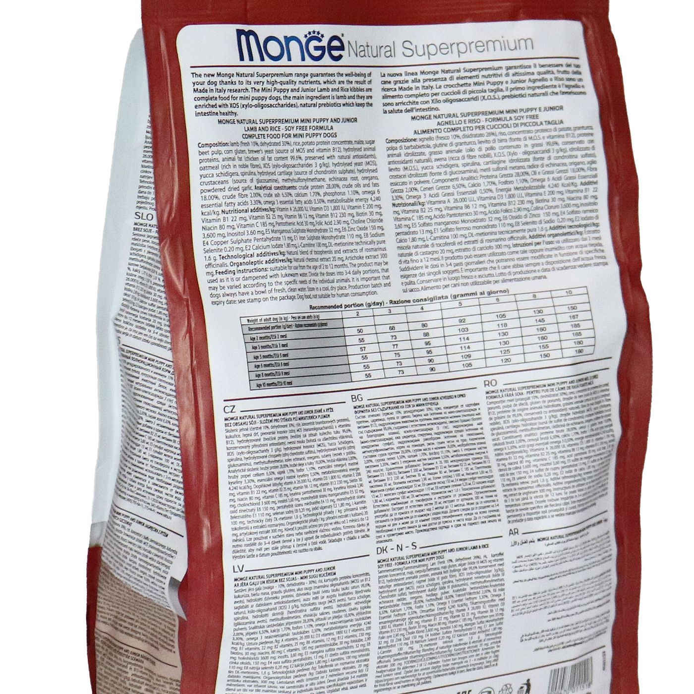 Сухой корм Monge Dog Speciality Line Monoprotein Mini для щенков мелких пород, из ягненка с рисом 800 г — фото 20