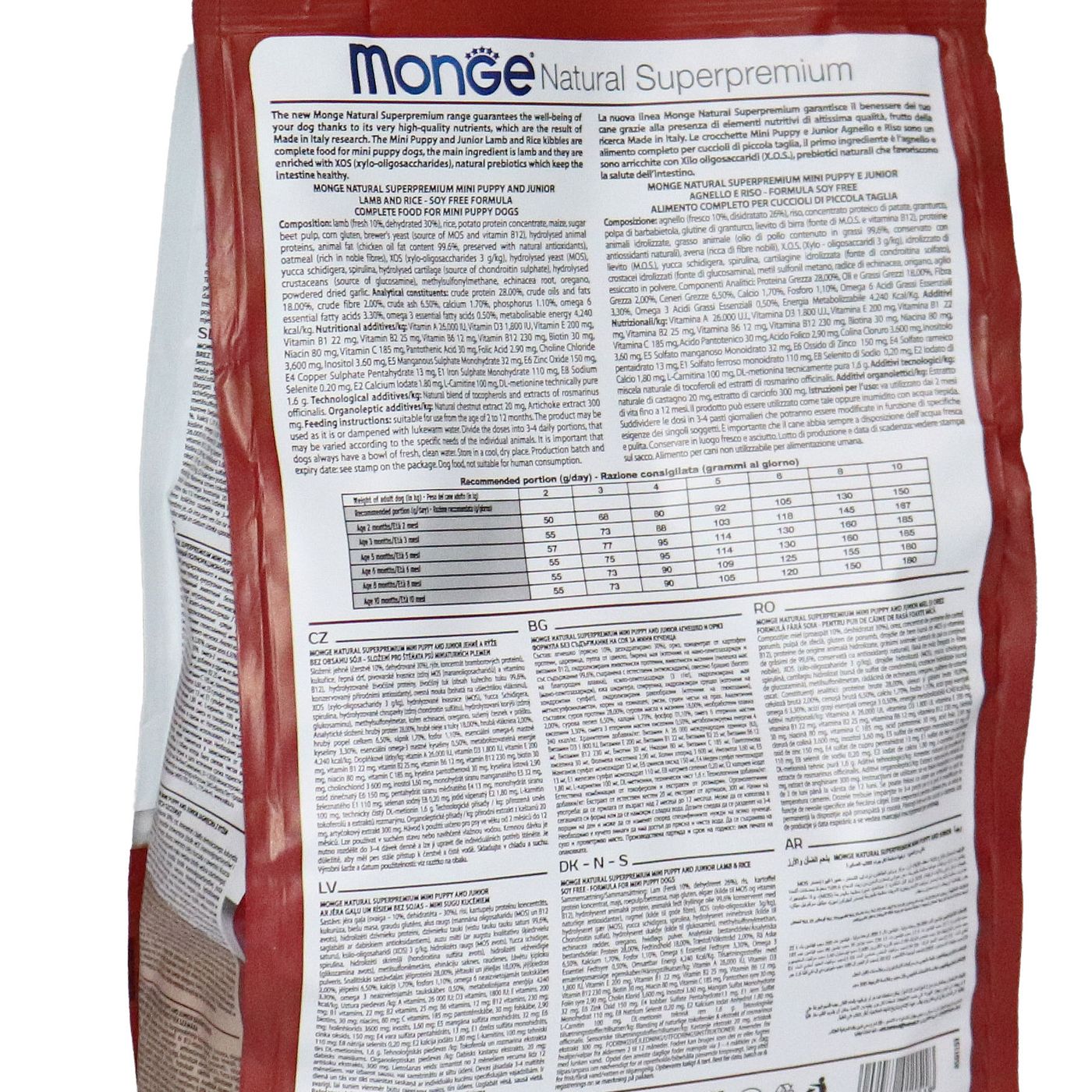 Сухой корм Monge Dog Speciality Line Monoprotein Mini для щенков мелких пород, из ягненка с рисом 800 г — фото 21