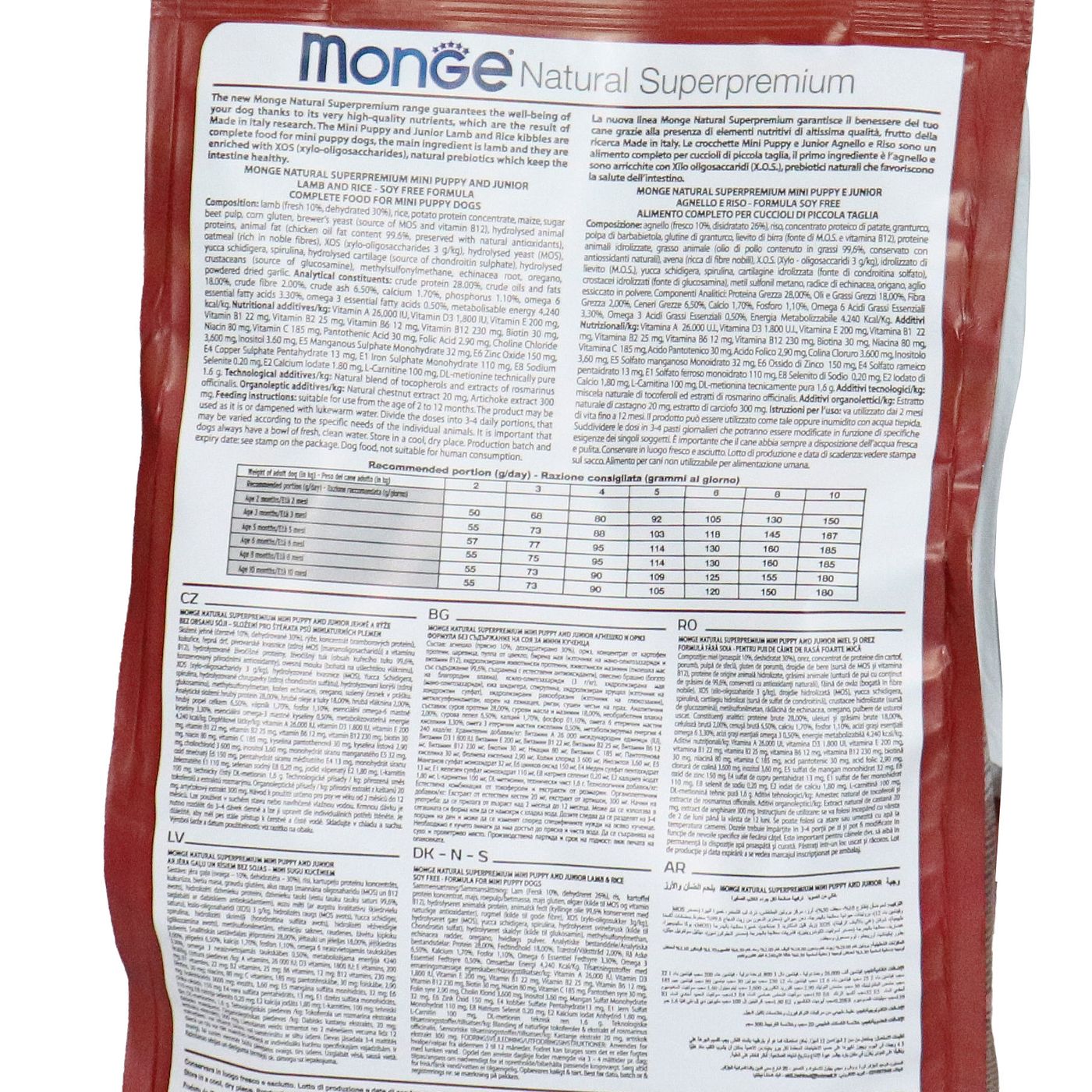 Сухой корм Monge Dog Speciality Line Monoprotein Mini для щенков мелких пород, из ягненка с рисом 800 г — фото 25
