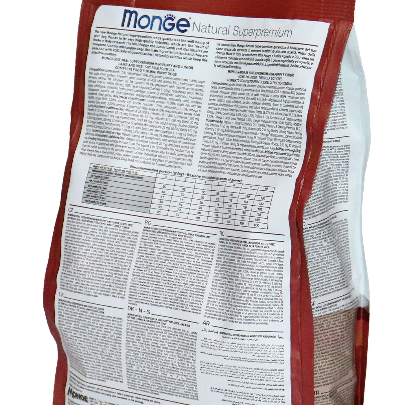 Сухой корм Monge Dog Speciality Line Monoprotein Mini для щенков мелких пород, из ягненка с рисом 800 г — фото 28