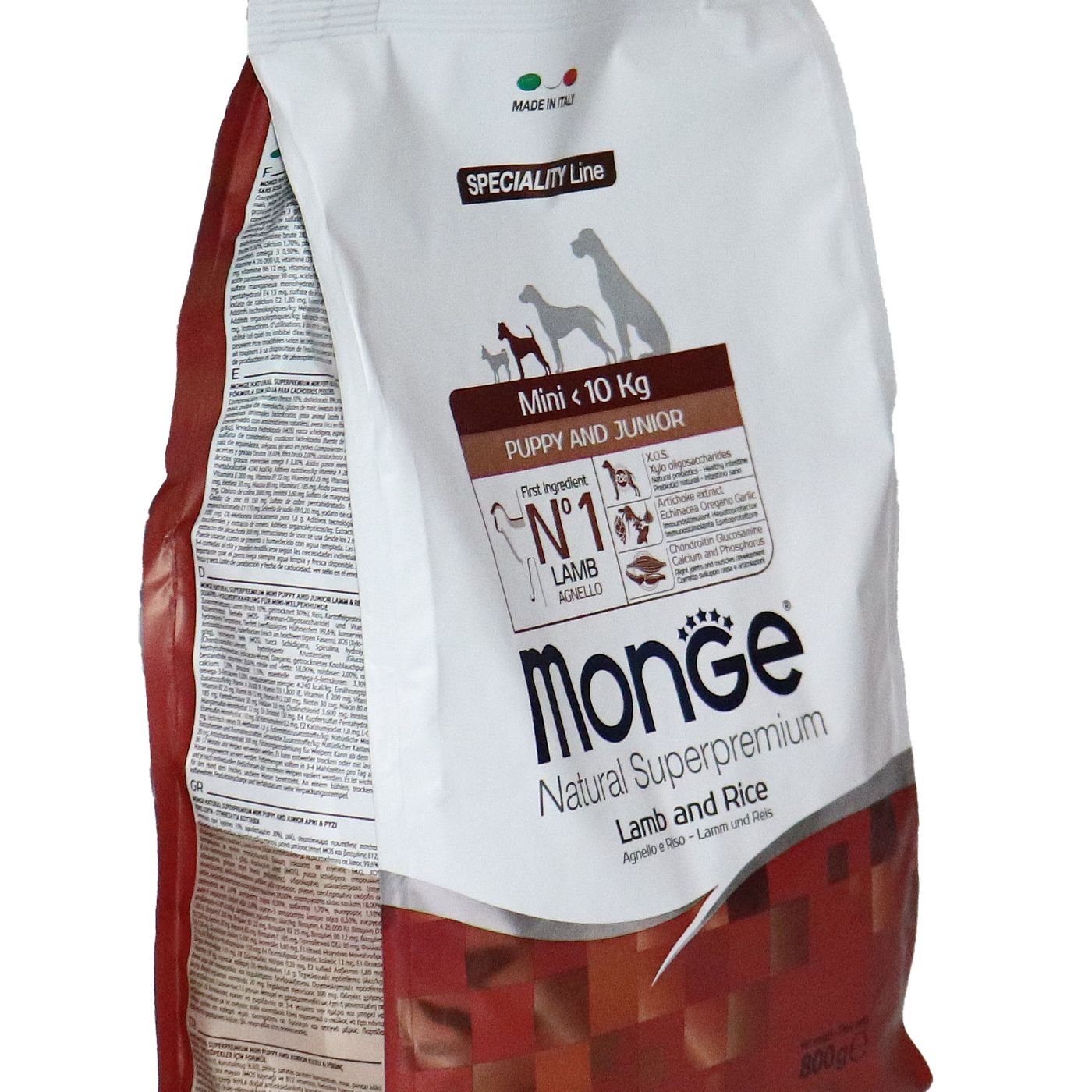 Сухой корм Monge Dog Speciality Line Monoprotein Mini для щенков мелких пород, из ягненка с рисом 800 г — фото 35