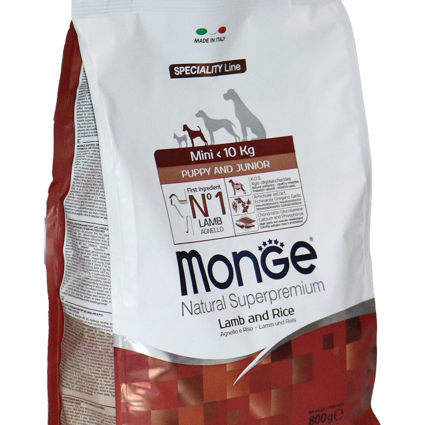 Сухой корм Monge Dog Speciality Line Monoprotein Mini для щенков мелких пород, из ягненка с рисом 800 г — фото 36