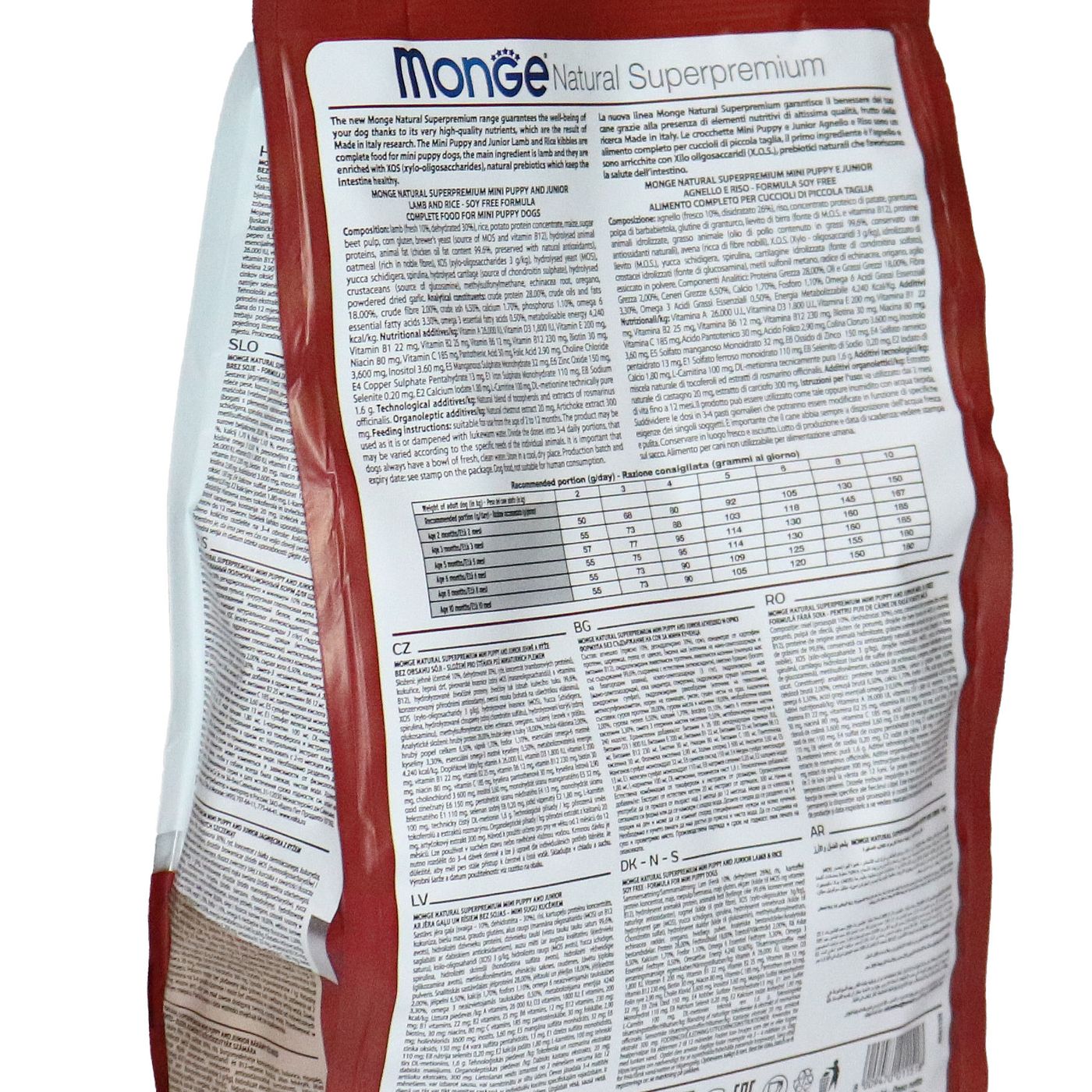Сухой корм Monge Dog Speciality Line Monoprotein Mini для щенков мелких пород, из ягненка с рисом 800 г — фото 19