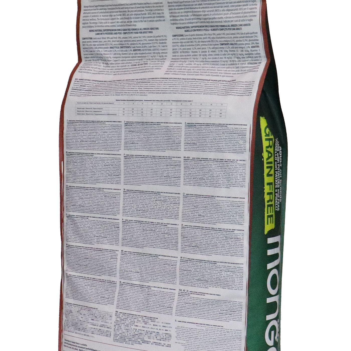Сухой корм Monge Dog BWild GRAIN FREE для взрослых собак всех пород, беззерновой, из ягненка с картофелем и горохом 12 кг — фото 18