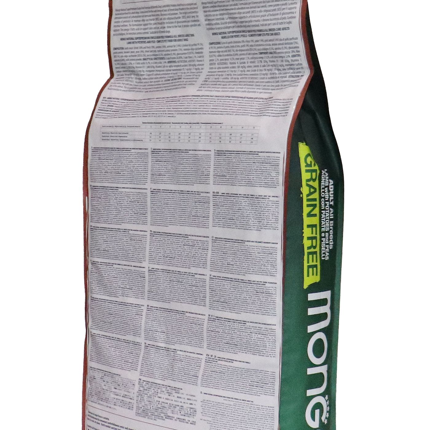 Сухой корм Monge Dog BWild GRAIN FREE для взрослых собак всех пород, беззерновой, из ягненка с картофелем и горохом 12 кг — фото 19