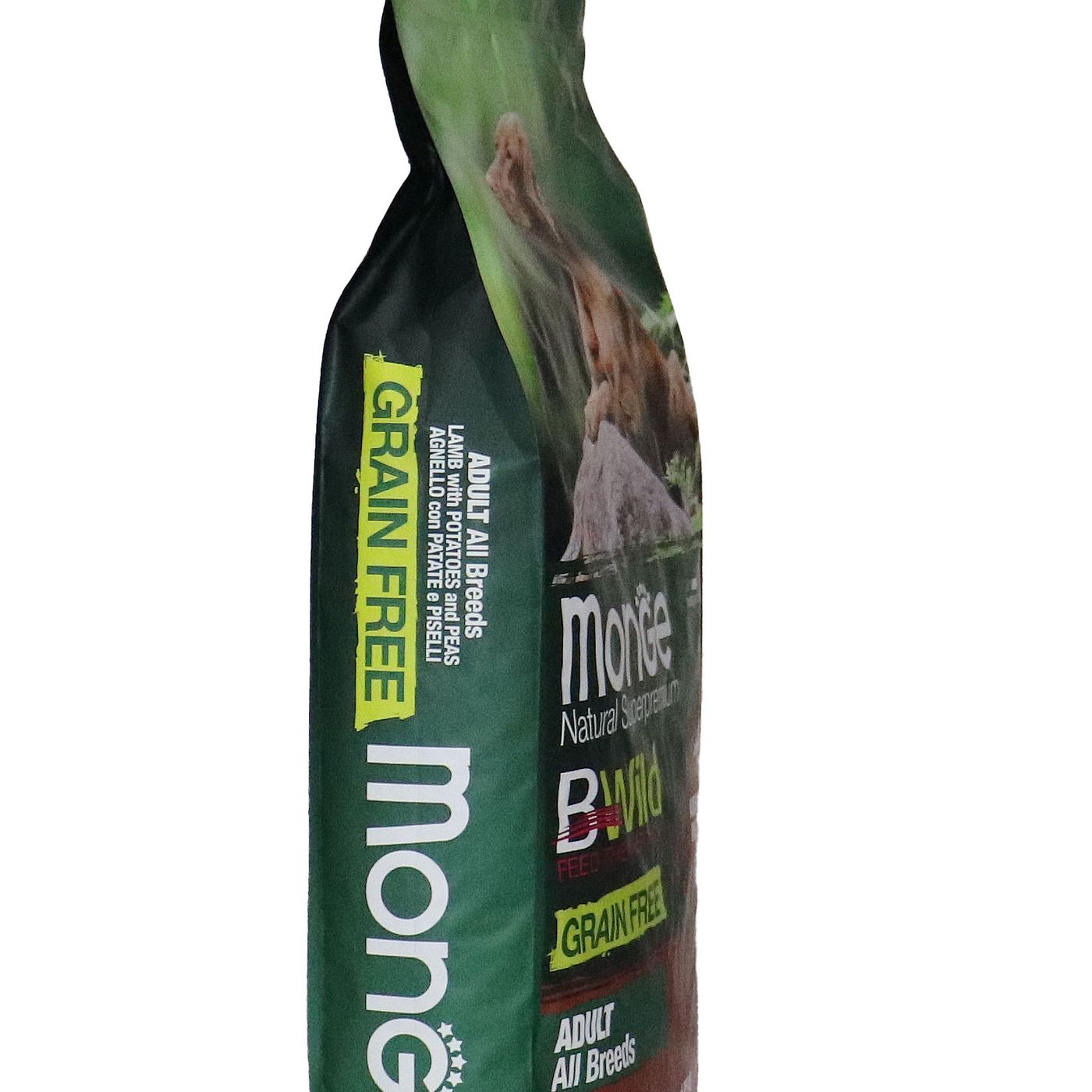 Сухой корм Monge Dog BWild GRAIN FREE для взрослых собак всех пород, беззерновой, из ягненка с картофелем и горохом 12 кг — фото 26
