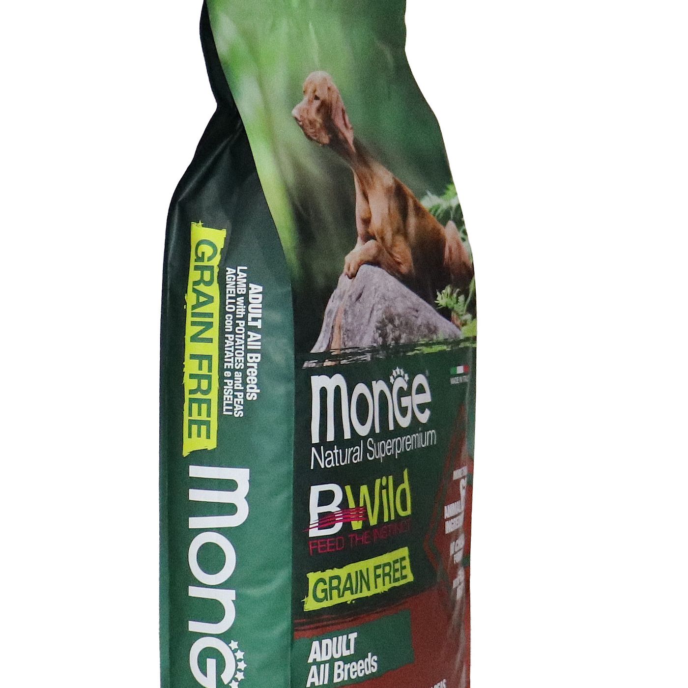 Сухой корм Monge Dog BWild GRAIN FREE для взрослых собак всех пород, беззерновой, из ягненка с картофелем и горохом 12 кг — фото 28