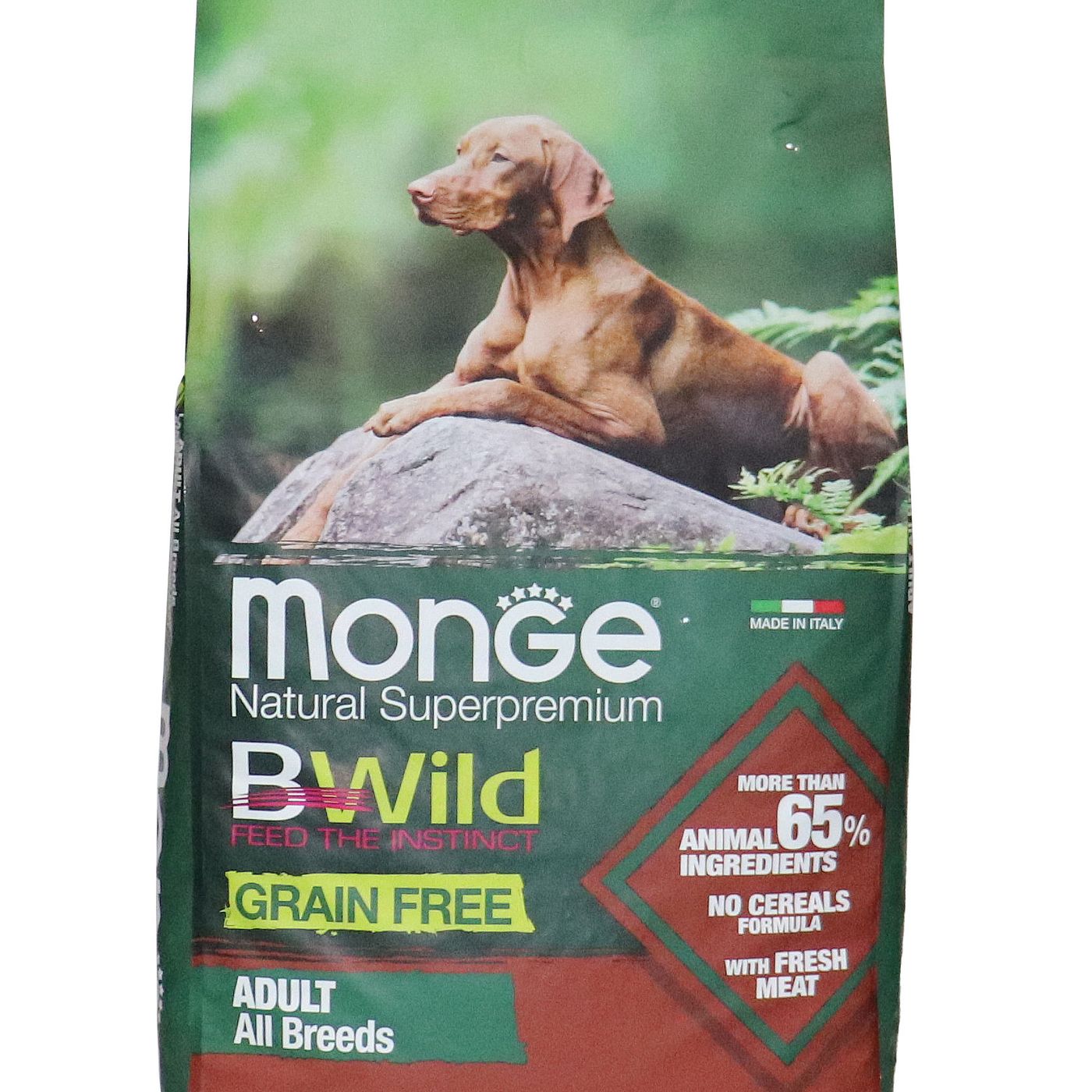 Сухой корм Monge Dog BWild GRAIN FREE для взрослых собак всех пород, беззерновой, из ягненка с картофелем и горохом 12 кг — фото 33