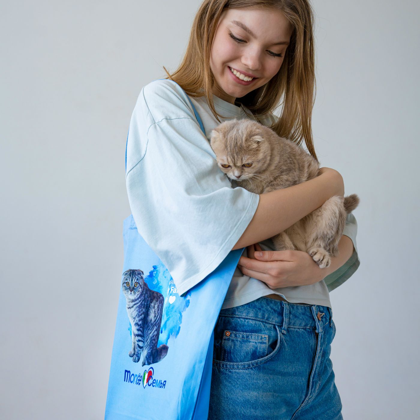 Monge Gift Shop collection 2023 шоппер Шотландская полосатая кошка — фото 4