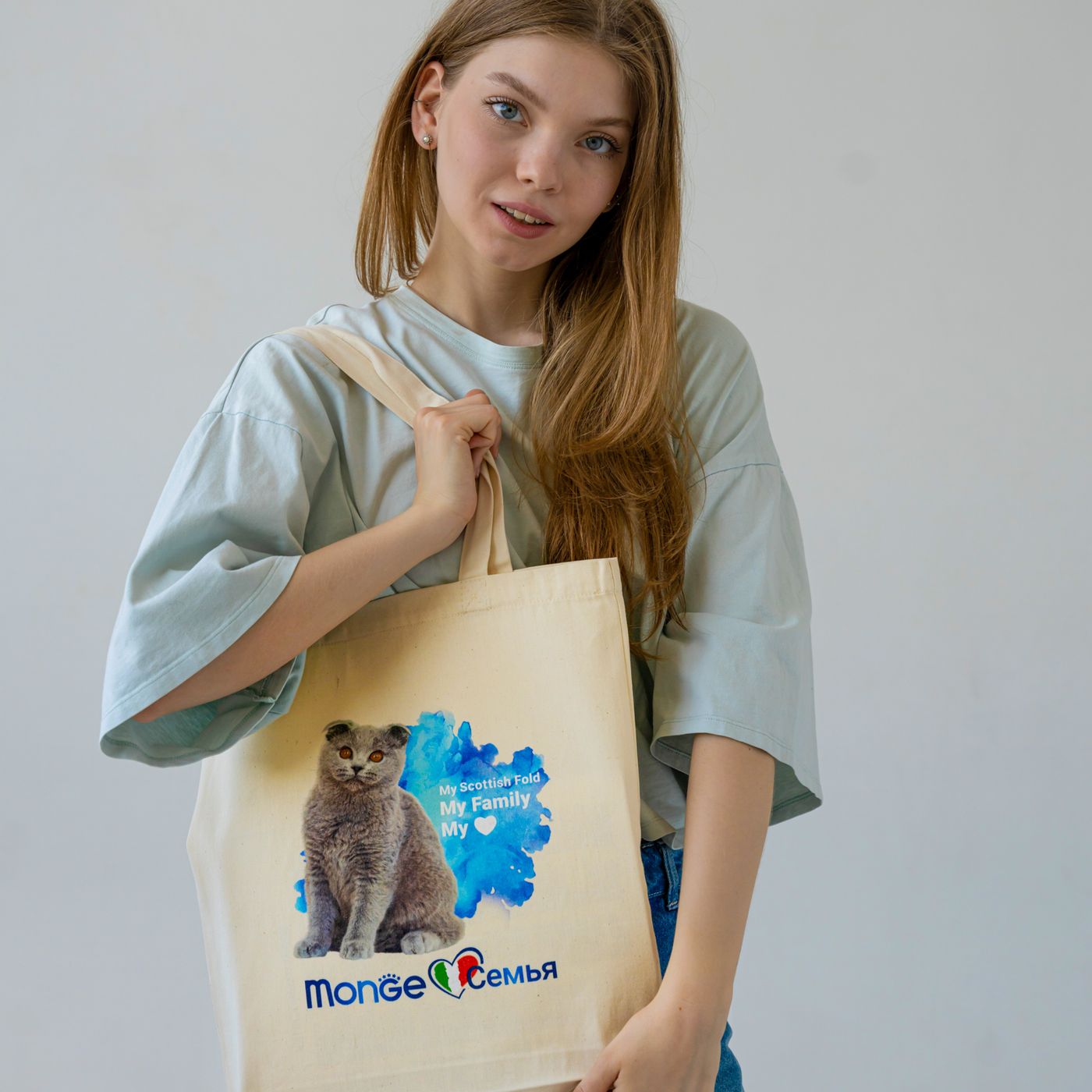 Monge Gift Shop collection 2023 шоппер Шотландская вислоухая кошка (Скоттиш фолд) — фото 3