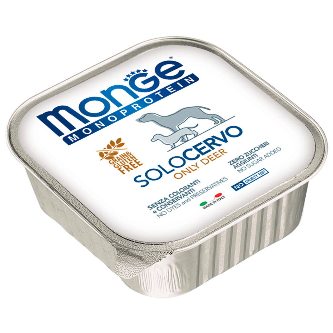 Влажный корм Monge Dog Monoprotein для собак, паштет из оленины, консервы 150 г — фото 7