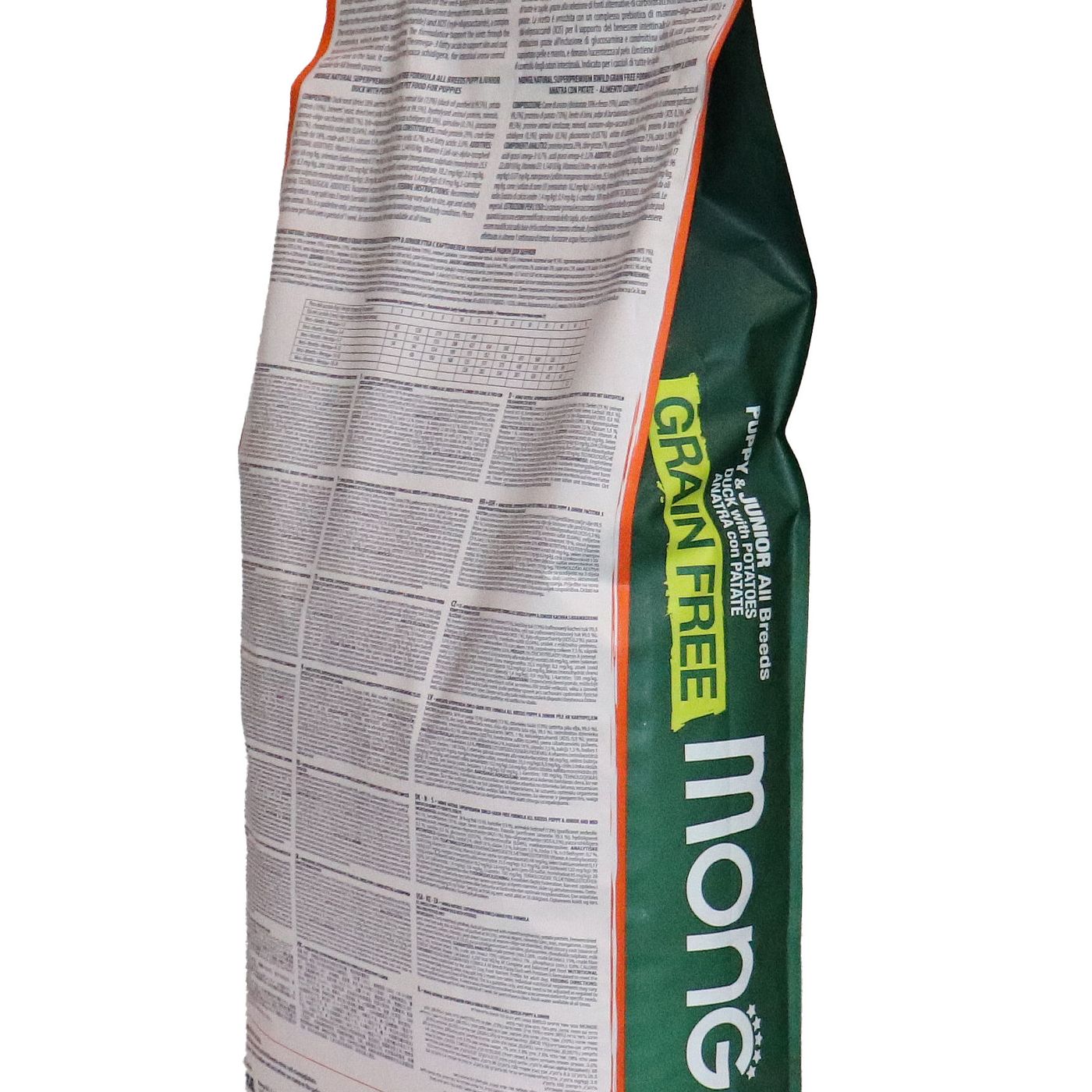 Сухой корм Monge Dog BWild GRAIN FREE Puppy & Junior для щенков, беззерновой, из мяса утки с картофелем 12 кг — фото 20