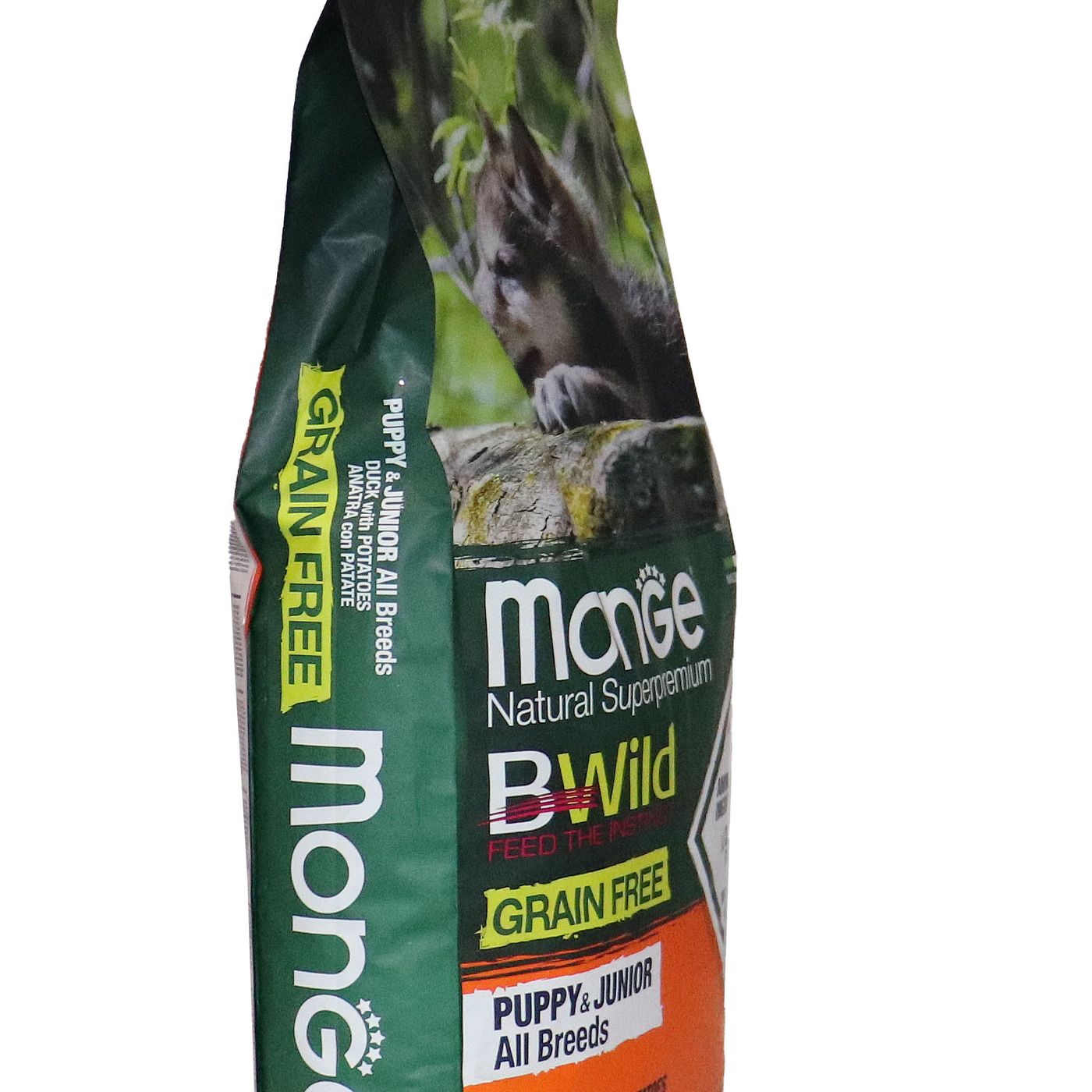 Сухой корм Monge Dog BWild GRAIN FREE Puppy & Junior для щенков, беззерновой, из мяса утки с картофелем 12 кг — фото 27