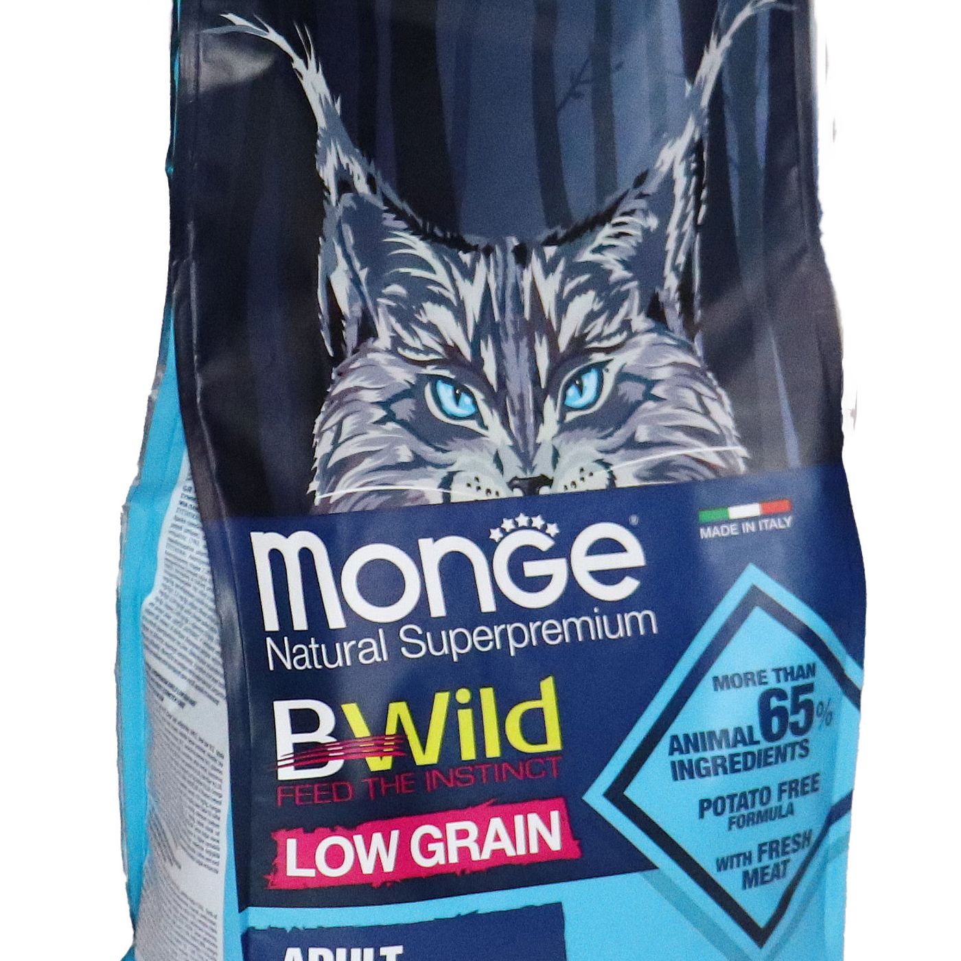 Monge Cat BWild LOW GRAIN низкозерновой корм из анчоуса для взрослых кошек 1,5 кг — фото 35