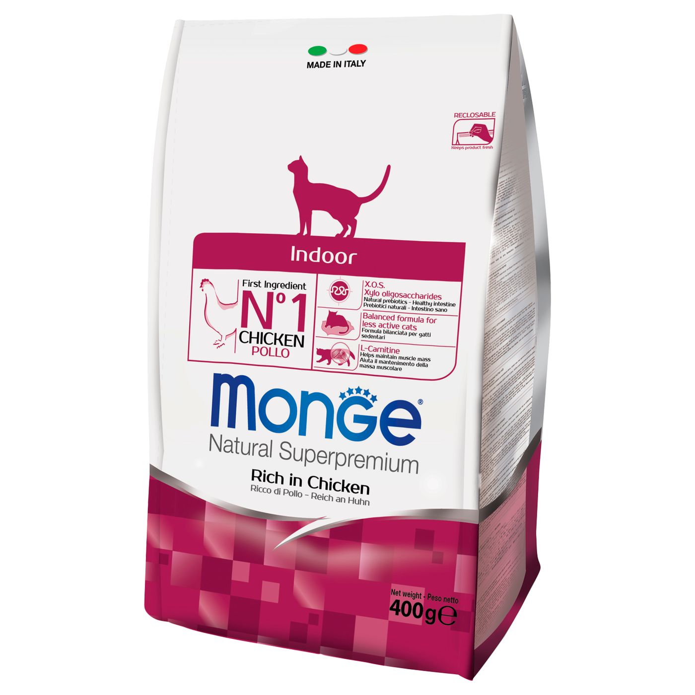 Сухой корм Monge Cat Daily Line Indoor для домашних кошек, из курицы 400 г — фото 9