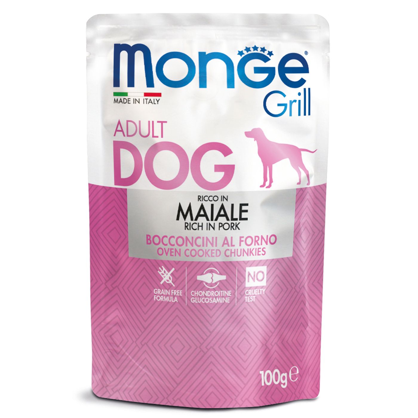 Monge Dog Grill Pouch паучи для собак свинина 100г