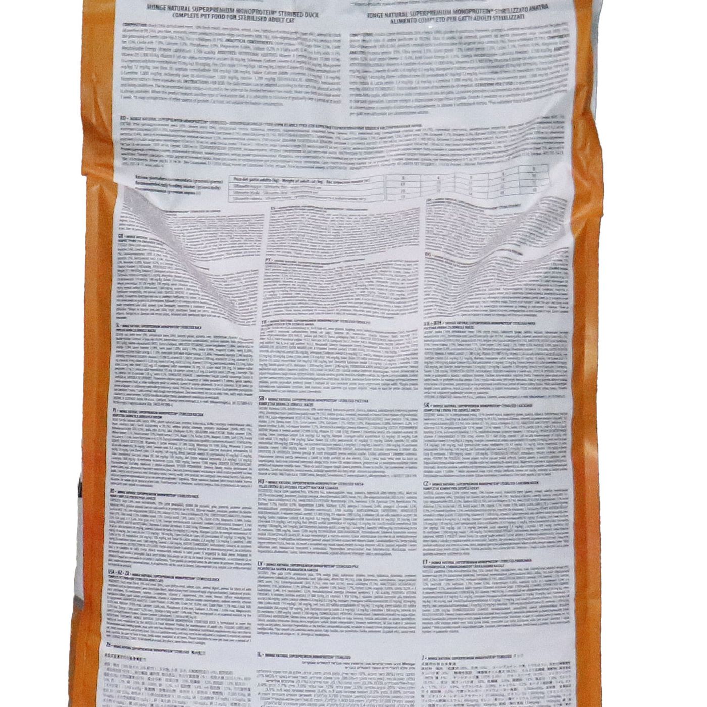 Сухой корм Monge Cat Speciality Line Monoprotein Sterilised для стерилизованных кошек, из утки 10 кг — фото 18