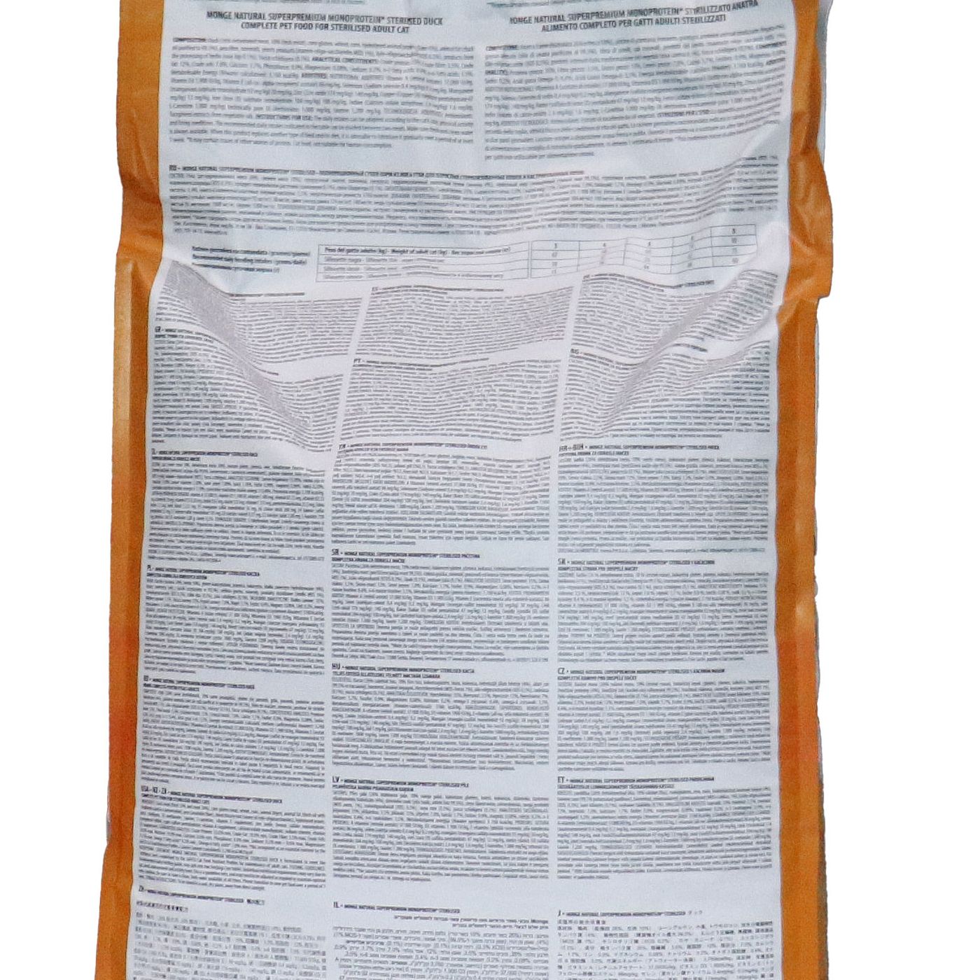Сухой корм Monge Cat Speciality Line Monoprotein Sterilised для стерилизованных кошек, из утки 10 кг — фото 19