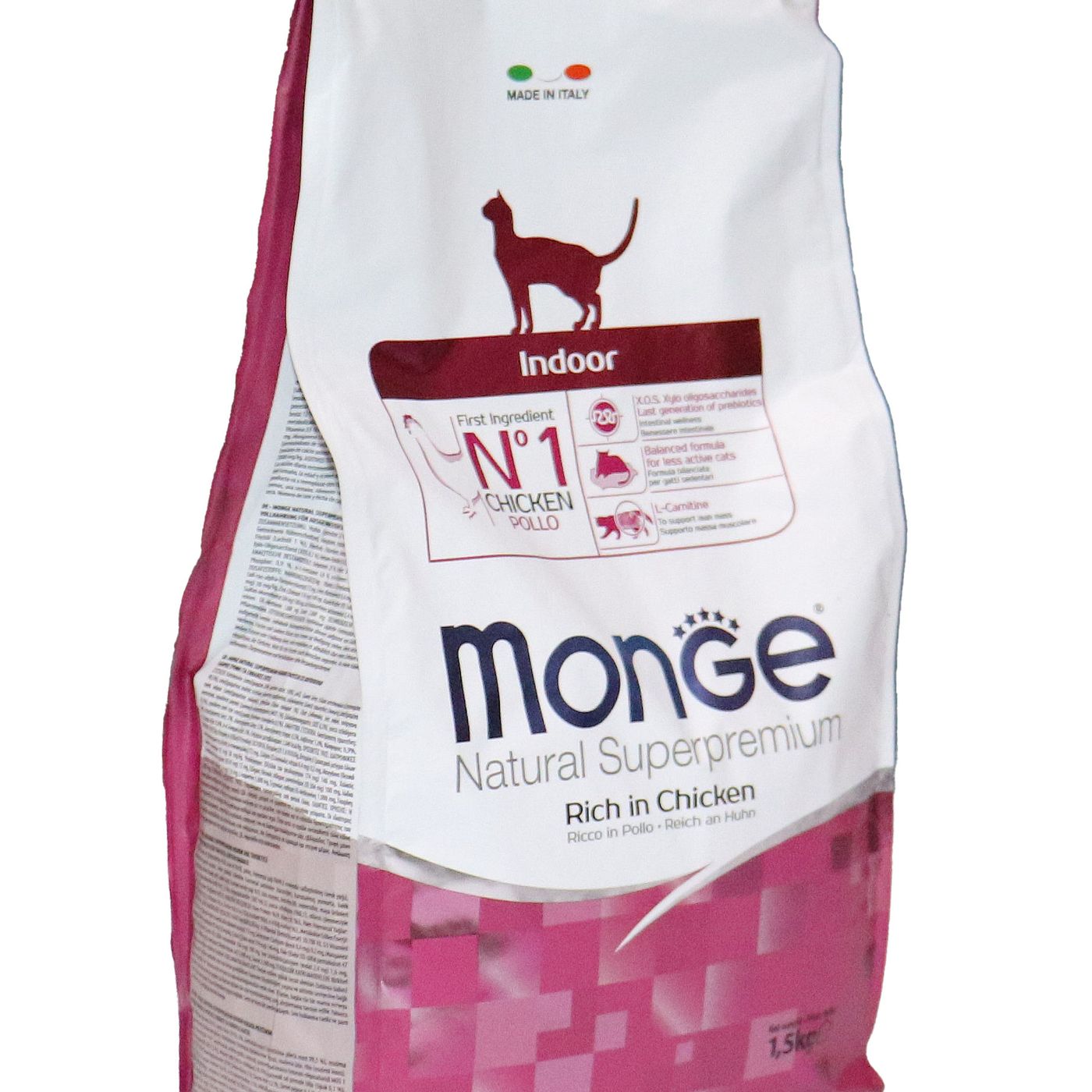 Сухой корм Monge Cat Daily Line Indoor для домашних кошек, из курицы 1,5 кг — фото 33