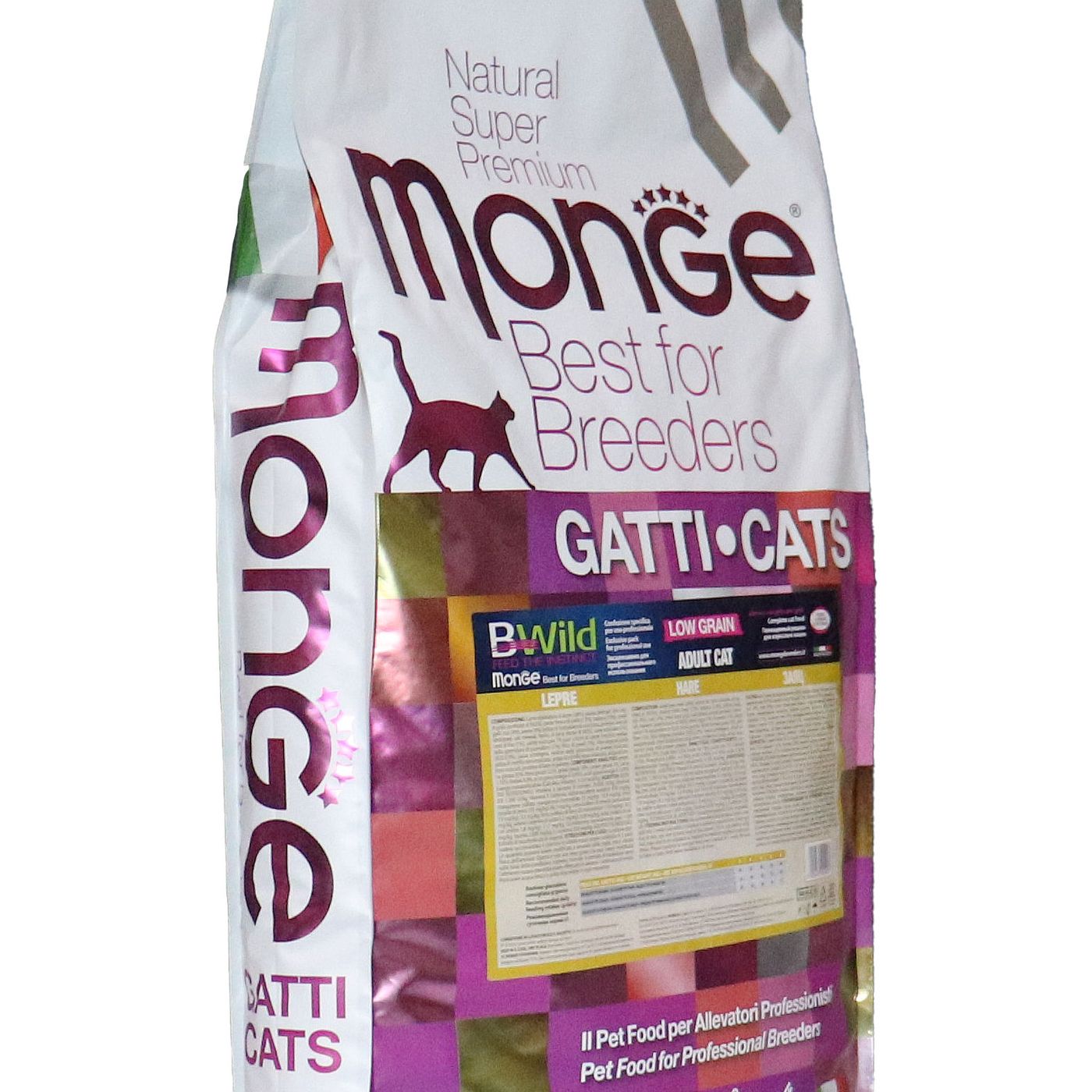Сухой корм Monge Cat BWild LOW для взрослых кошек, низкозерновой, с мясом зайца 10 кг — фото 23