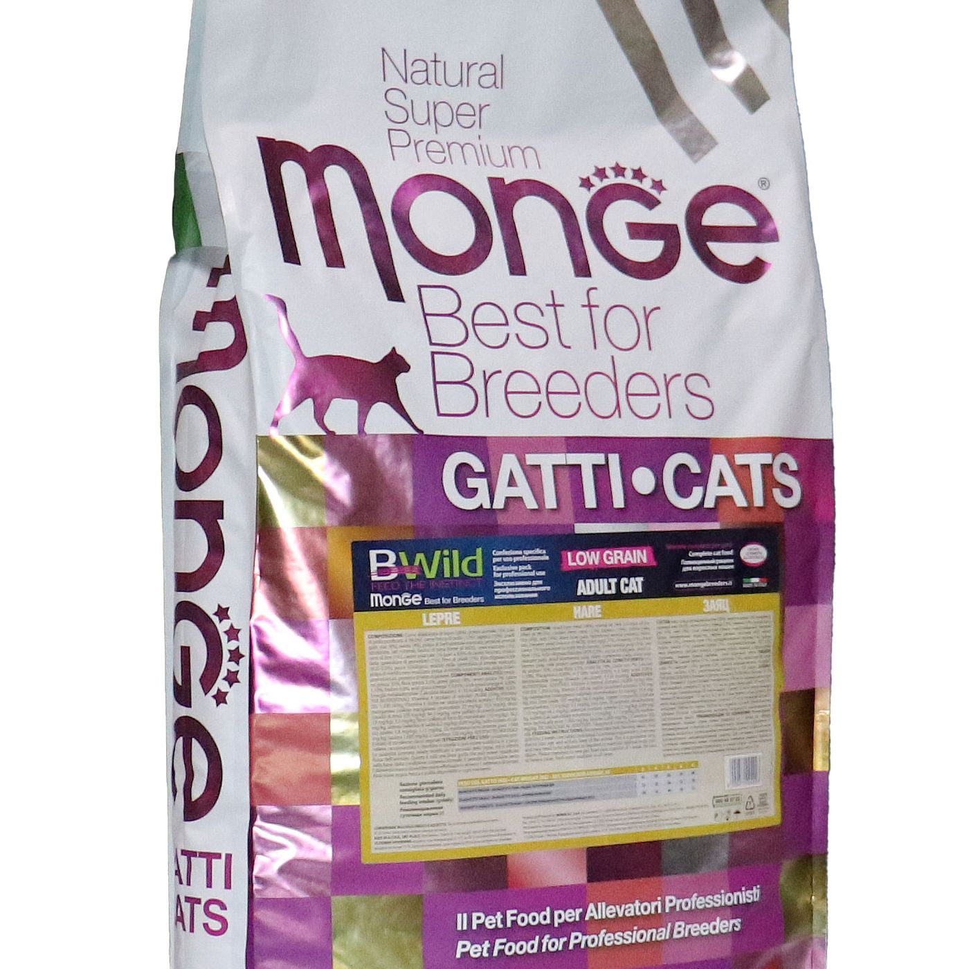 Сухой корм Monge Cat BWild LOW для взрослых кошек, низкозерновой, с мясом зайца 10 кг — фото 25