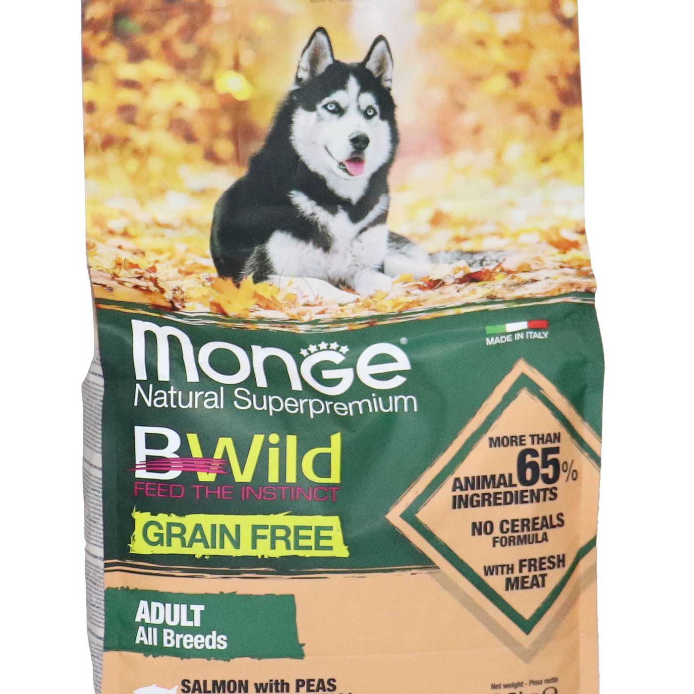 Сухой корм Monge Dog BWild GRAIN FREE для взрослых собак, беззерновой, из лосося 2,5 кг — фото 29