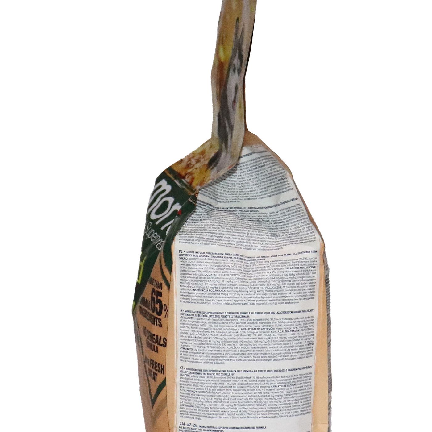 Сухой корм Monge Dog BWild GRAIN FREE для взрослых собак, беззерновой, из лосося 2,5 кг — фото 5