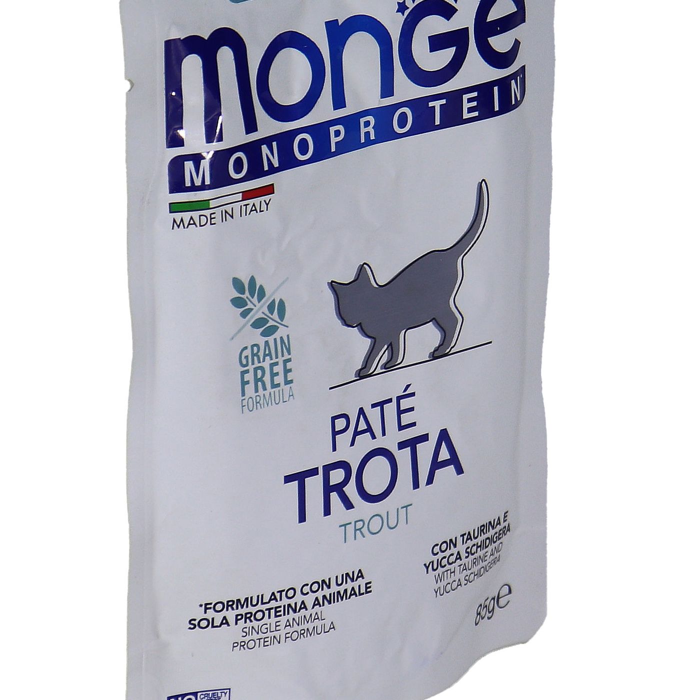 Влажный корм Monge Cat Natural Monoprotein для котят и беременных кошек, из форели, паучи 85 г — фото 25