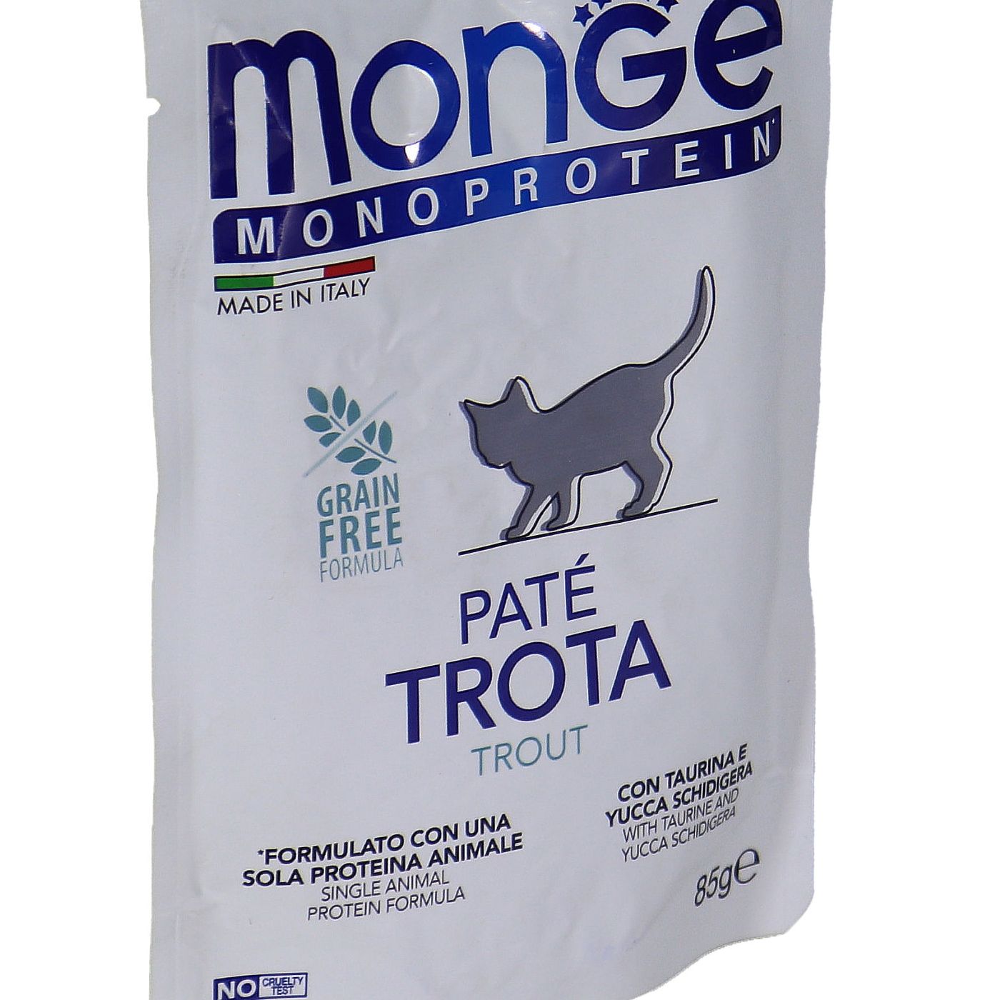 Влажный корм Monge Cat Natural Monoprotein для котят и беременных кошек, из форели, паучи 85 г — фото 26
