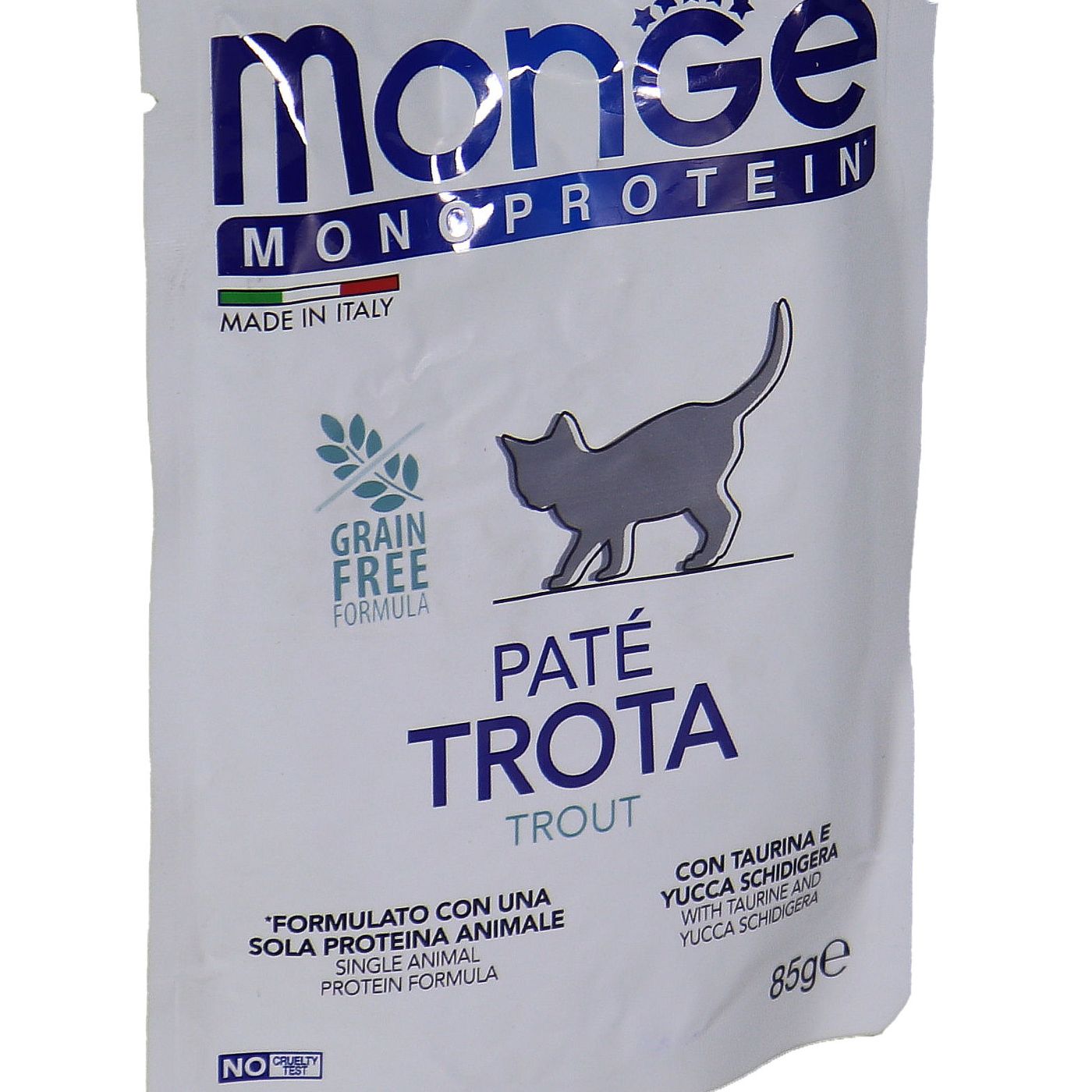 Влажный корм Monge Cat Natural Monoprotein для котят и беременных кошек, из форели, паучи 85 г — фото 27