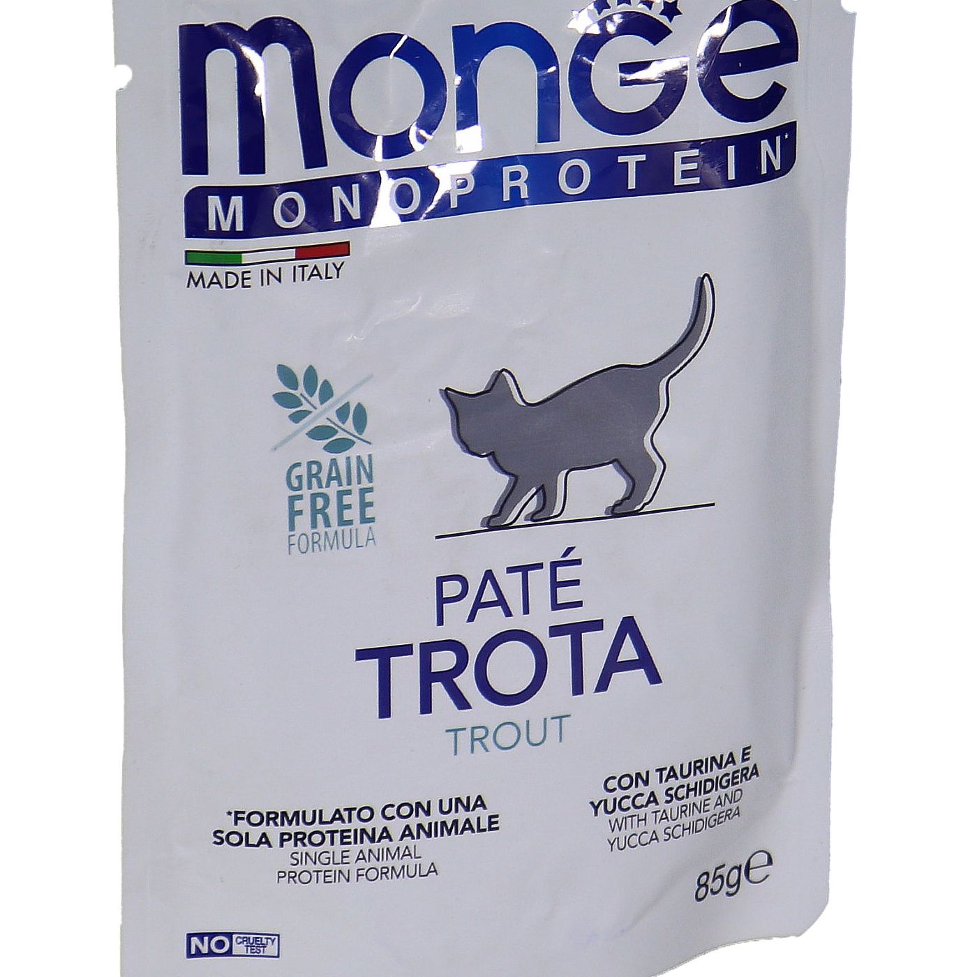 Влажный корм Monge Cat Natural Monoprotein для котят и беременных кошек, из форели, паучи 85 г — фото 28