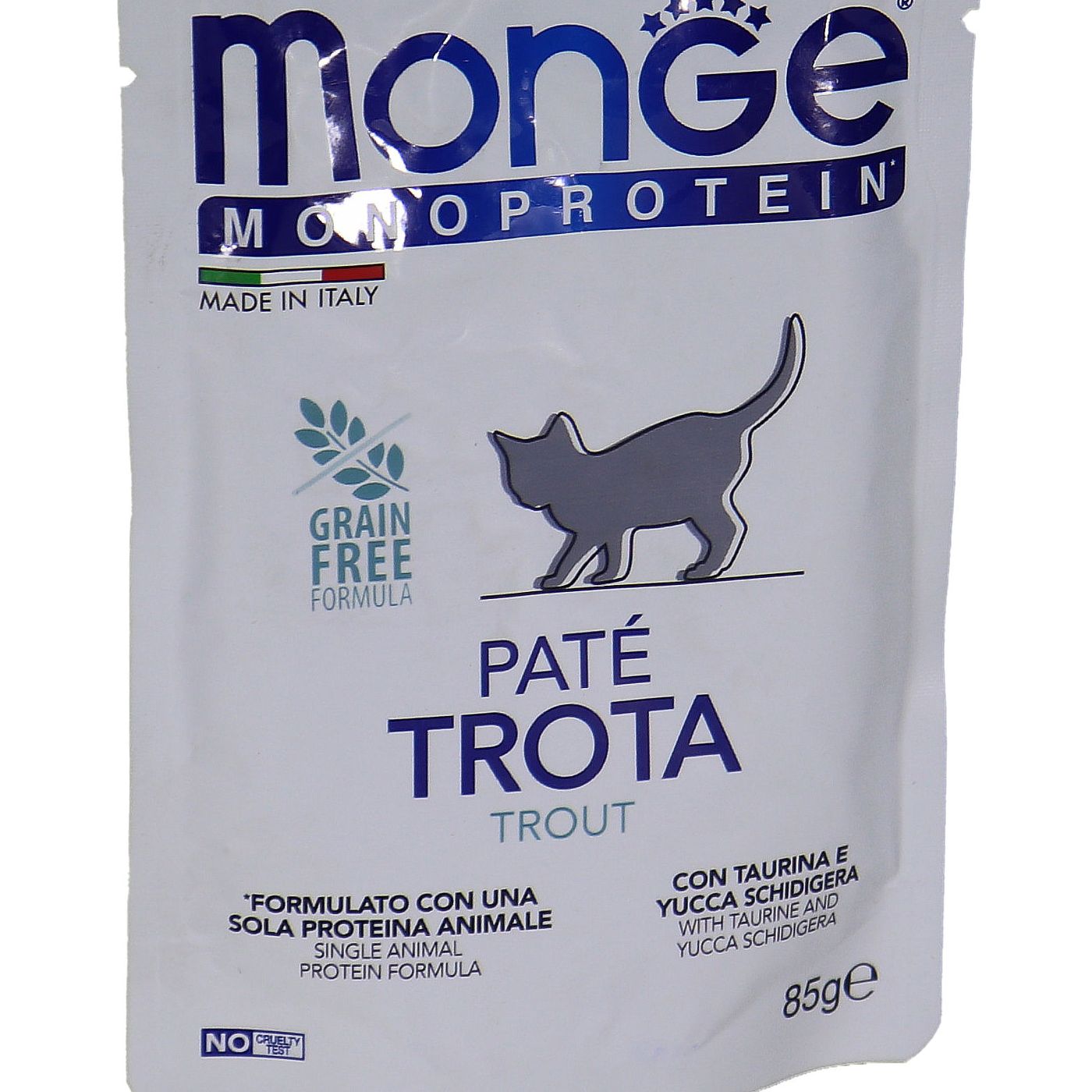 Влажный корм Monge Cat Natural Monoprotein для котят и беременных кошек, из форели, паучи 85 г — фото 29