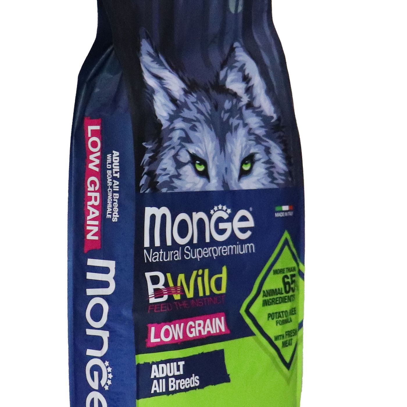 Сухой корм Monge Dog BWild LOW GRAIN для взрослых собак, низкозерновой, из мяса дикого кабана 12 кг — фото 25