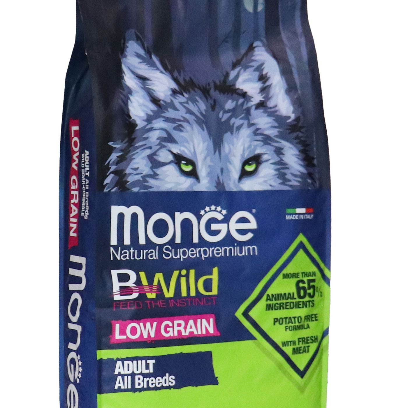Сухой корм Monge Dog BWild LOW GRAIN для взрослых собак, низкозерновой, из мяса дикого кабана 12 кг — фото 27