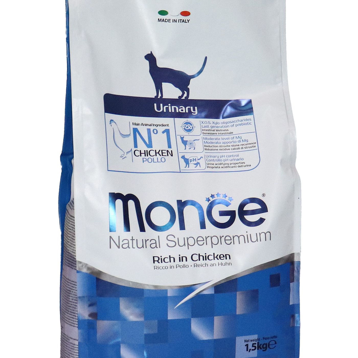 Сухой корм Monge Cat Daily Line Urinary для кошек, для профилактики МКБ, с курицей 1,5 кг — фото 35